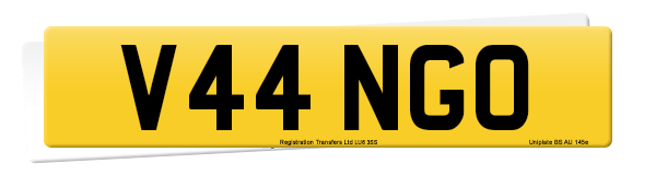 Registration number V44 NGO